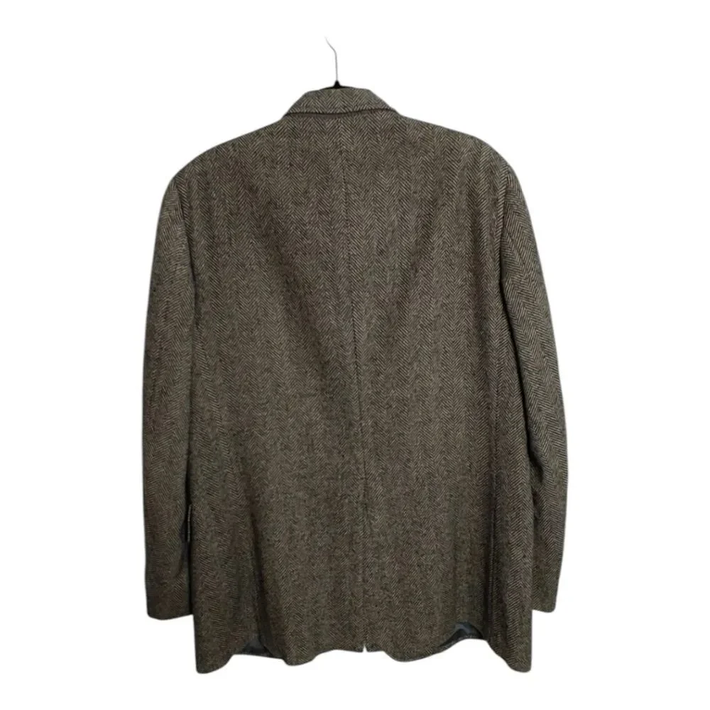 Hart Schaffner Marx Vintage Union Made 100% Wool Professor Tweed Blazer Size 42R